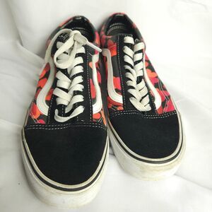 Vans Off The Wall Unisex Mens 7 Womens 8.5 Black Heart Graphic Skateboard Shoes